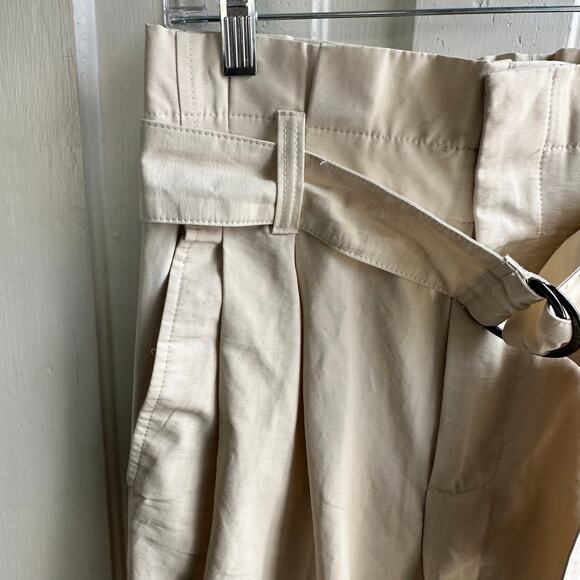 Banana Republic Wide-Leg Paperbag Pant Long Cream - Picture 4 of 8